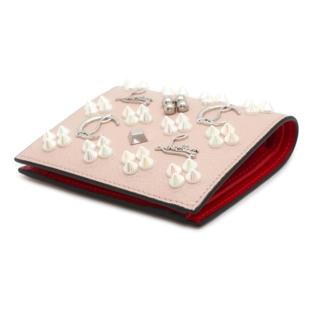 Christian Louboutin Palatin Wallet fold Bi Studs Black